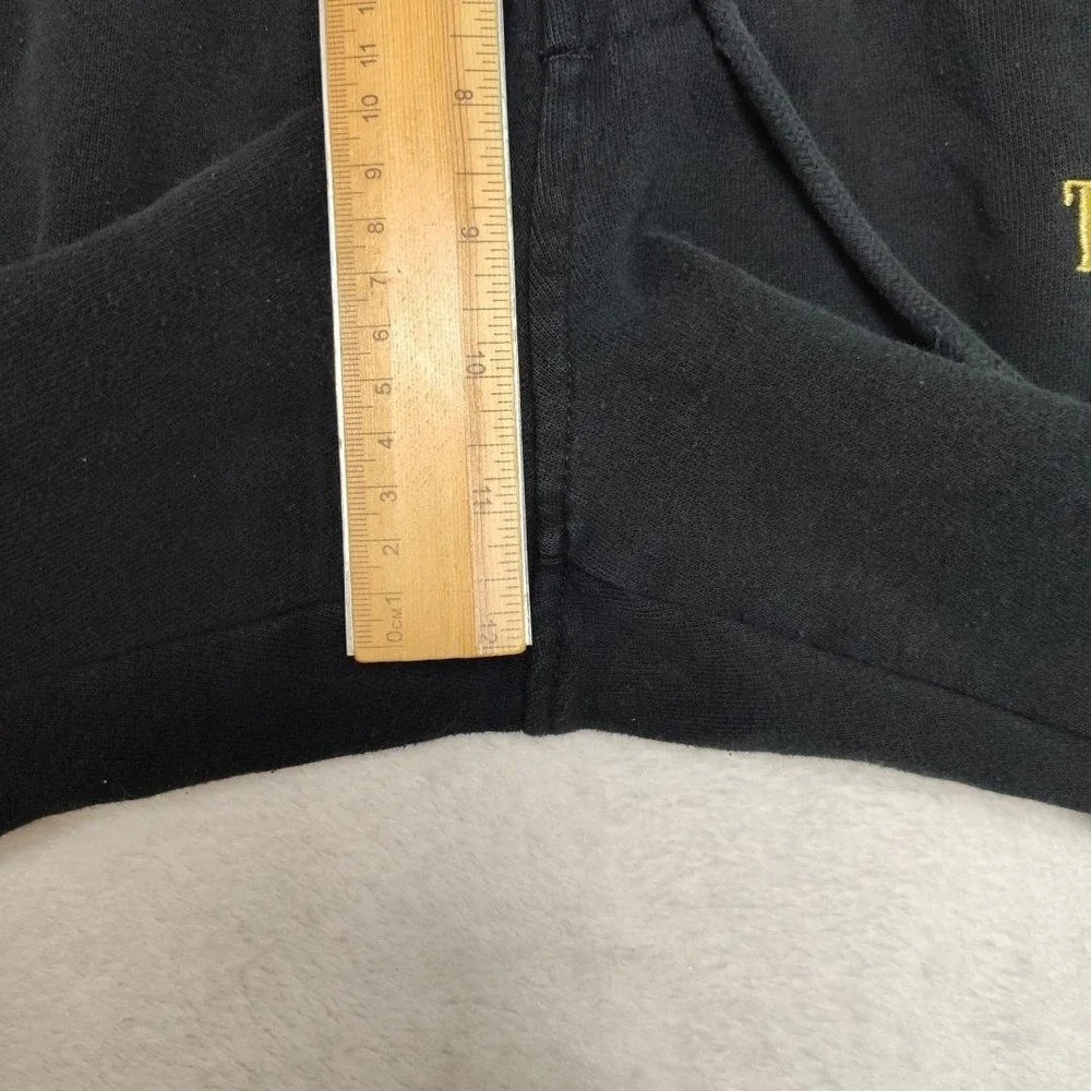 True Religion Jogger Pants Mens M Black Shine Arch‎ Classic Jogger Fleece School